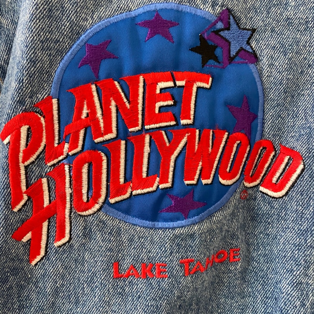 Vintage Planet Hollywood Lake Tahoe Denim Jacket - Picture 7 of 12